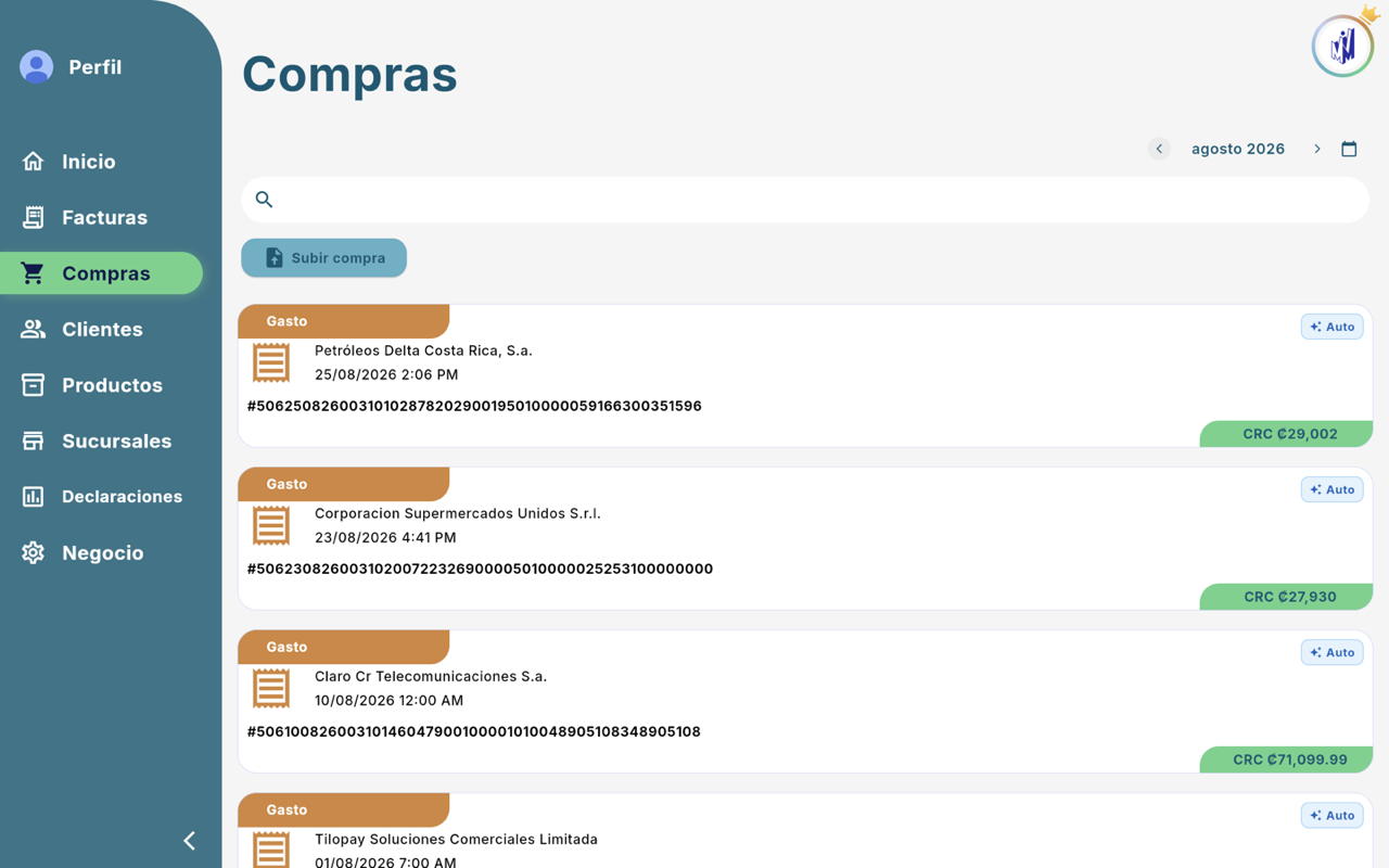Compras (agosto 2026) - Escritorio