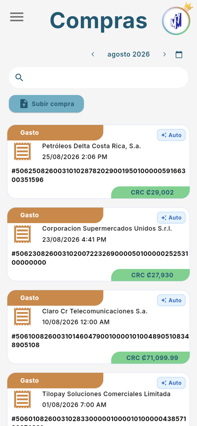 Compras (agosto 2026) - Móvil