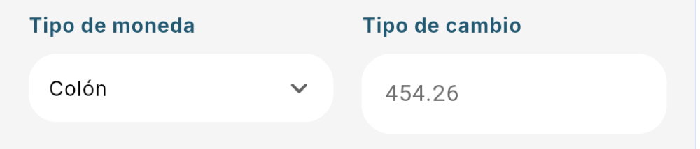 Moneda y tipo de cambio