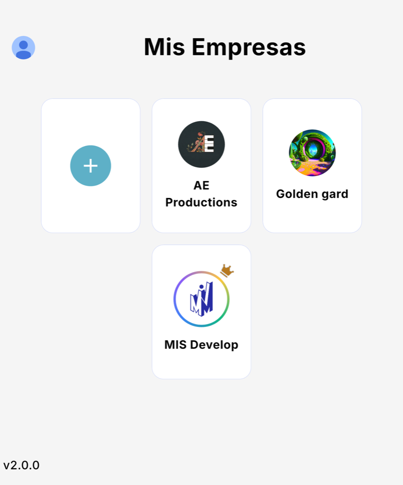 Mis Empresas - Tablet