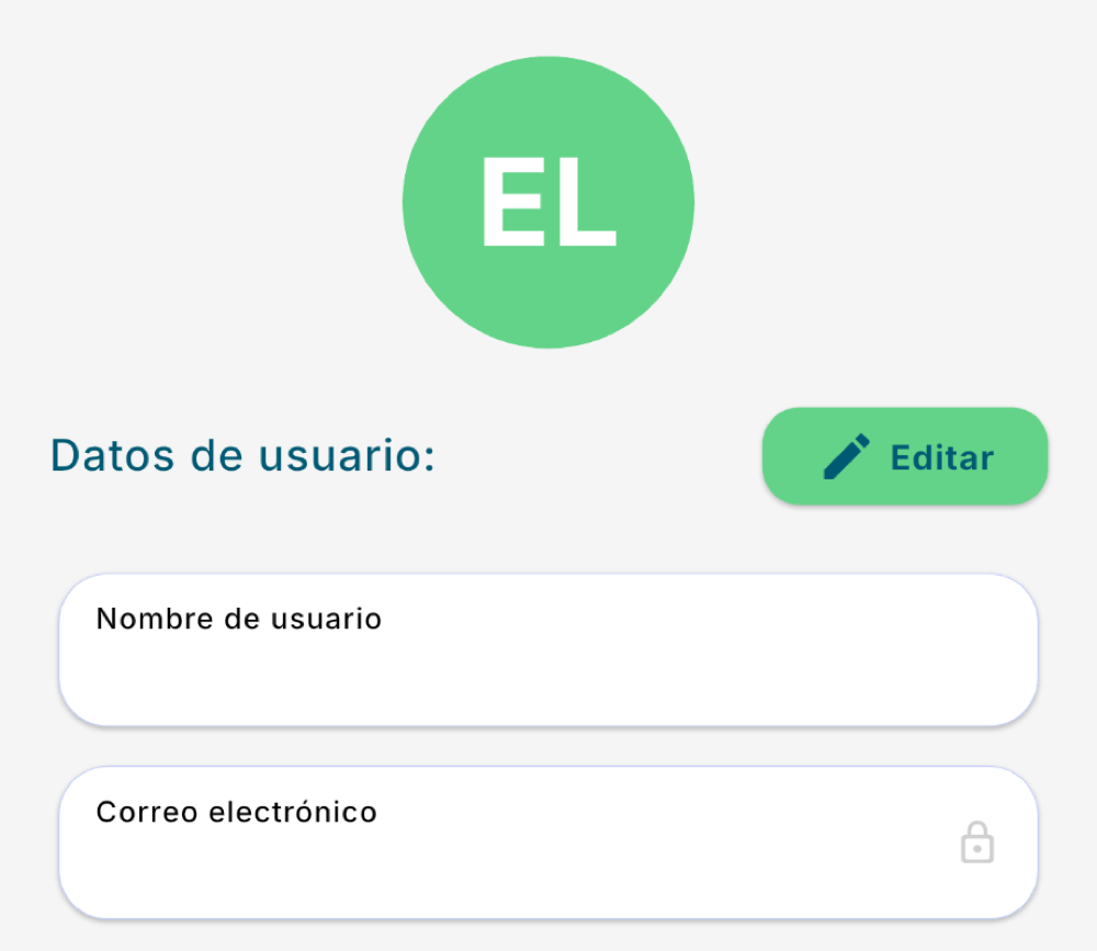 Datos del usuario y avatar