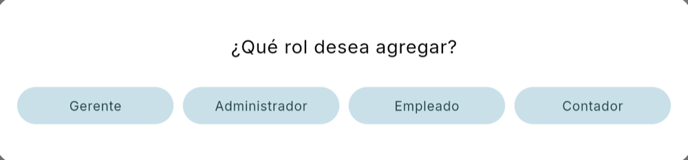¿Qué rol desea agregar?