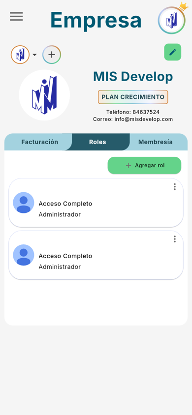 Negocio › Roles - Móvil